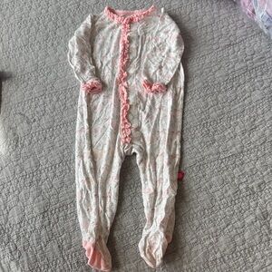 Magnetic Me Pink and Cream Kids Footie